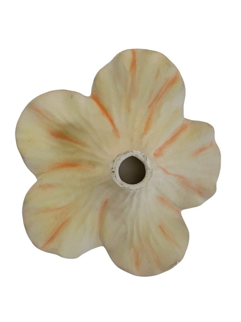 Vintage Jamar Mallory 1970s Hibiscus Ceramic Flower Hawaiian Tropical Retro Tiki - Picture 6 of 10